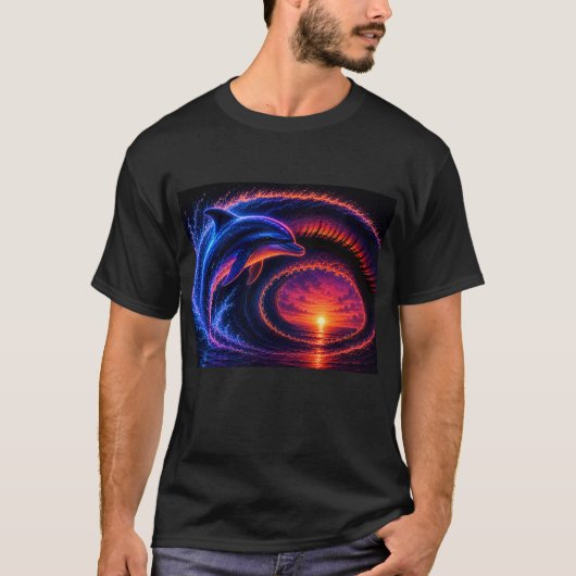 サンセットオーシャンドルフィン Tシャツ (正面)