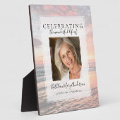 サンセットオーシャンメモリアルフォトトリビュート フォトプラーク (側面)