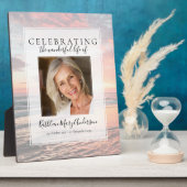 サンセットオーシャンメモリアルフォトトリビュート フォトプラーク (側面)