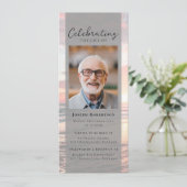 サンセットオーシャン写真葬儀 デジタル招待状 招待状 (スタンド正面)