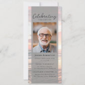 サンセットオーシャン写真葬儀 デジタル招待状 招待状 (正面)