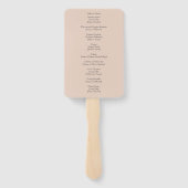 サンセットオーシャン葬儀追悼プログラム ハンドファン (裏面)