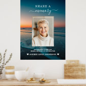 サンセットオーシャン葬儀 思い出の壁看板 ポスター (キッチン)