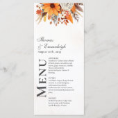 サンセットオータムフローラウォーター結婚カラー メニュー (正面)