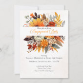 サンセットオータムフローラ婚約パーティ 招待状 (正面)