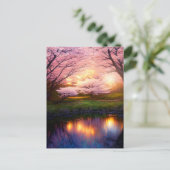 サンセットオーバーさくらんぼ湖 ポストカード (スタンド正面)