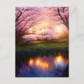 サンセットオーバーさくらんぼ湖 ポストカード (正面)