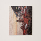 サンセットオーバーアマルフィコースタルタウンイタリア ジグソーパズル (縦)