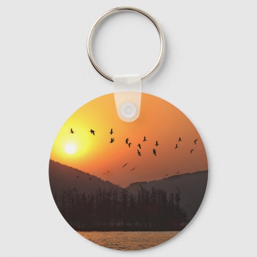 サンセットオーバーイーストレイク キーホルダー (正面)