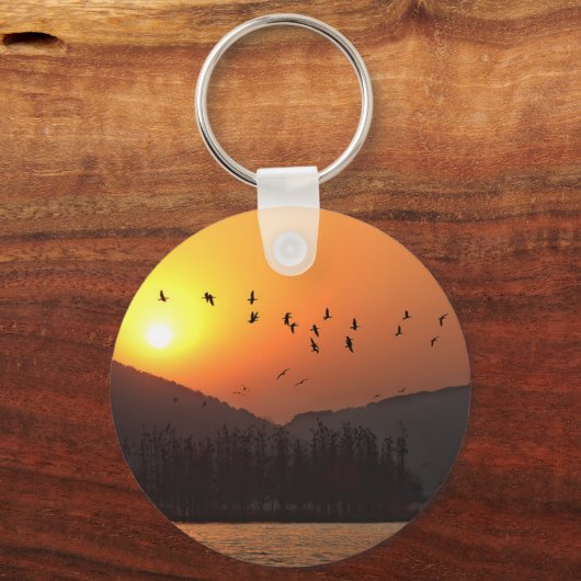 サンセットオーバーイーストレイク キーホルダー (正面)