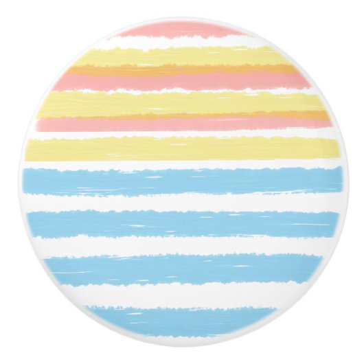 サンセットオーバーウォーターカラーストライプ セラミックノブ (正面)