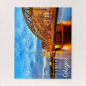 サンセットオーバーケルン，ドイツ ジグソーパズル (縦)