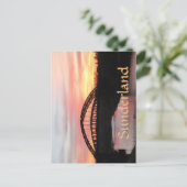 サンセットオーバーサンダーランドウアーマス橋 ポストカード (スタンド正面)