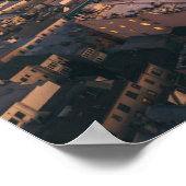 サンセットオーバーサンフランシスコフィナンシャル地区 ポスター (角)