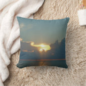 サンセットオーバーザパシフィック海フォトコースト夕べ クッション (ブランケット)