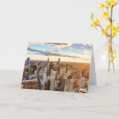 サンセットオーバーシカゴ カード (黄色い花)