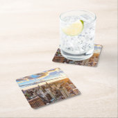 サンセットオーバーシカゴ スクエアペーパーコースター (インサイチュ)