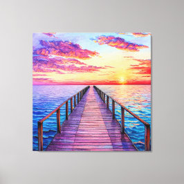 サンセットオーバーセーレ海波 キャンバスプリント