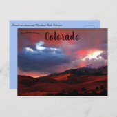 サンセットオーバーダンスアンドクリーブランドピークコロラド ポストカード (正面/裏面)