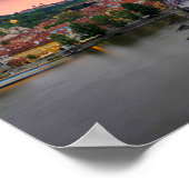 サンセットオーバーチャールズ橋 ポスター (角)