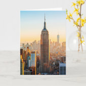 サンセットオーバーニューヨーク カード (黄色い花)