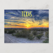 サンセットオーバービッグベンド国立公園テキサス州USA ポストカード (正面)