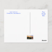 サンセットオーバービーチケープコッドMAポストカード ポストカード (裏面)