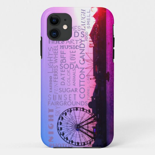 サンセットオーバーフェアグラウンズトレンディー Case-Mate iPhoneケース (裏面)