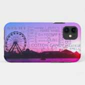 サンセットオーバーフェアグラウンズトレンディー Case-Mate iPhoneケース (裏面(横))