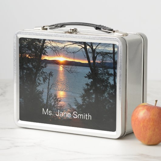 サンセットオーバーフォレストレイクランチボックス メタルランチボックス (インサイチュ)