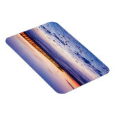 サンセットオーバーベンチュラピアとビーチ マグネット (右側)