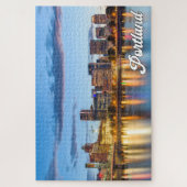 サンセットオーバーポートランド，オレゴン ジグソーパズル (縦)