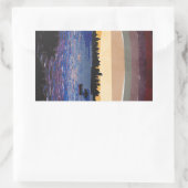 サンセットオーバーマイアミ 長方形シール (バッグ)