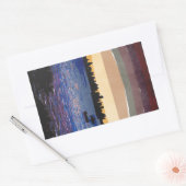 サンセットオーバーマイアミ 長方形シール (封筒)