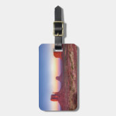 サンセットオーバーモニュメントバレーアリゾナ ラゲッジタグ (正面縦)