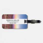 サンセットオーバーモニュメントバレーアリゾナ ラゲッジタグ (裏面横)