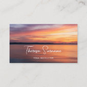 サンセットオーバーレイクヨガインストラクターヨガ先生 名刺 (正面)