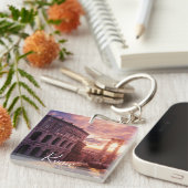 サンセットオーバーローマコロシアムインローマ キーホルダー (正面右)