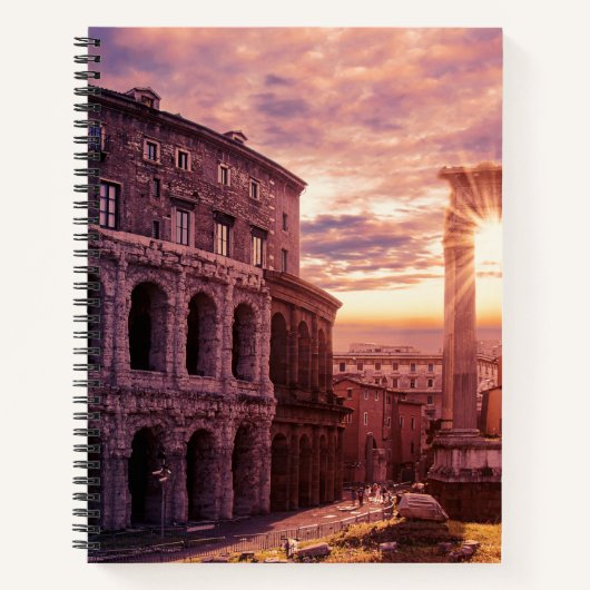 サンセットオーバーローマコロシアムインローマ ノートブック (正面)