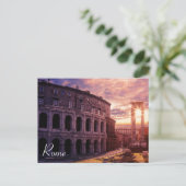 サンセットオーバーローマコロシアムインローマ ポストカード (スタンド正面)