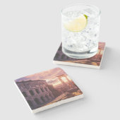 サンセットオーバーローマコロッセオンインローマ ストーンコースター (横)