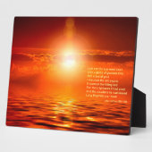 サンセットオ感動的レンジゴールデンスカイシー金ゴールド フォトプラーク (側面)