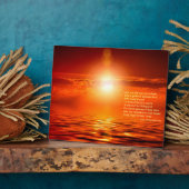 サンセットオ感動的レンジゴールデンスカイシー金ゴールド フォトプラーク (側面)