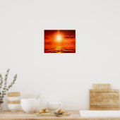 サンセットオ感動的レンジゴールデンスカイシー金ゴールドSM ポスター (キッチン)