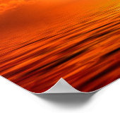 サンセットオ感動的レンジゴールデンスカイシー金ゴールドSM ポスター (角)