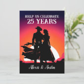 サンセットカウボーイと女性のカーボーイ25周年記念 招待状 (スタンド正面)