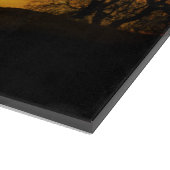 サンセットカットボードで美しい馬 カッティングボード (角)