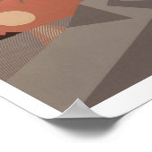 サンセットカバナプリント(8"x12") ポスター (角)