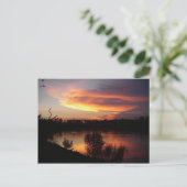 サンセットカラフルはがき ポストカード (スタンド正面)