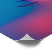 サンセットカラフルシティスケープ ポスター (角)